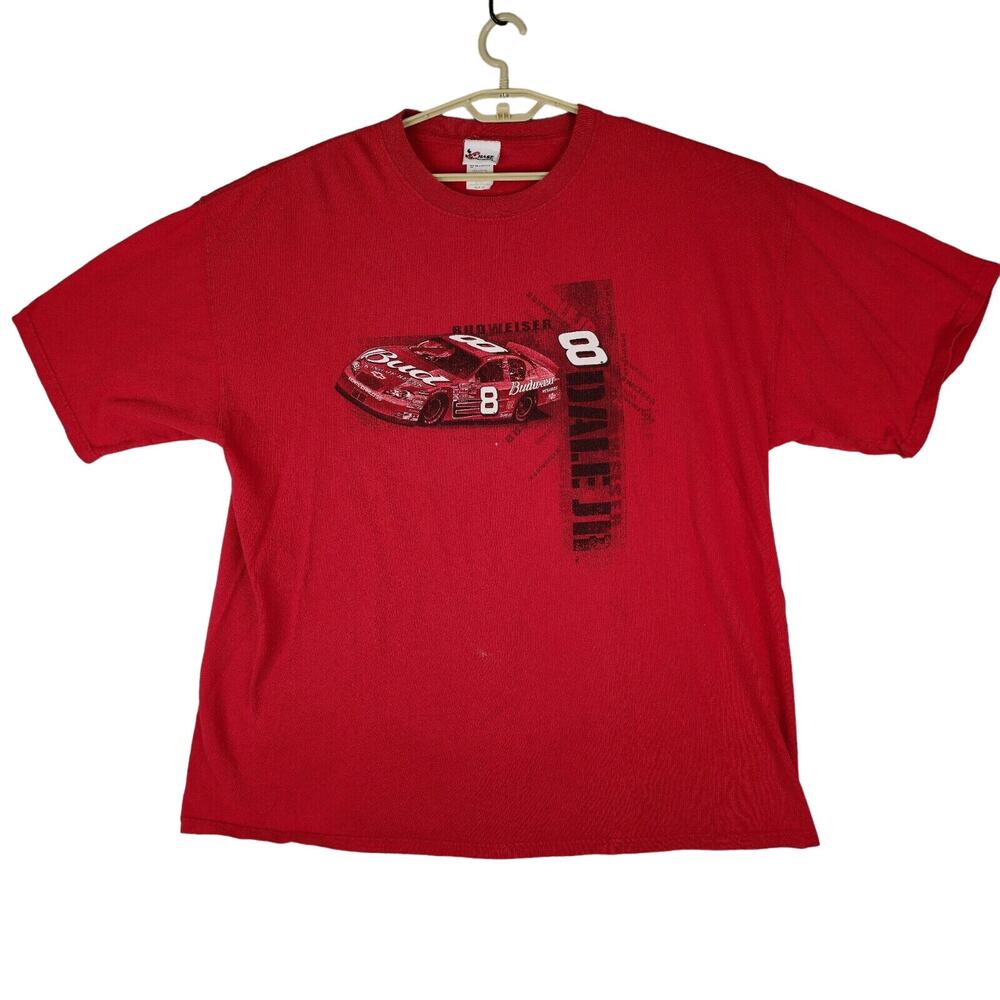 Dale Earnhardt Jr T-Shirt Mens 2X Red Budweiser Chase Authentics #8‎